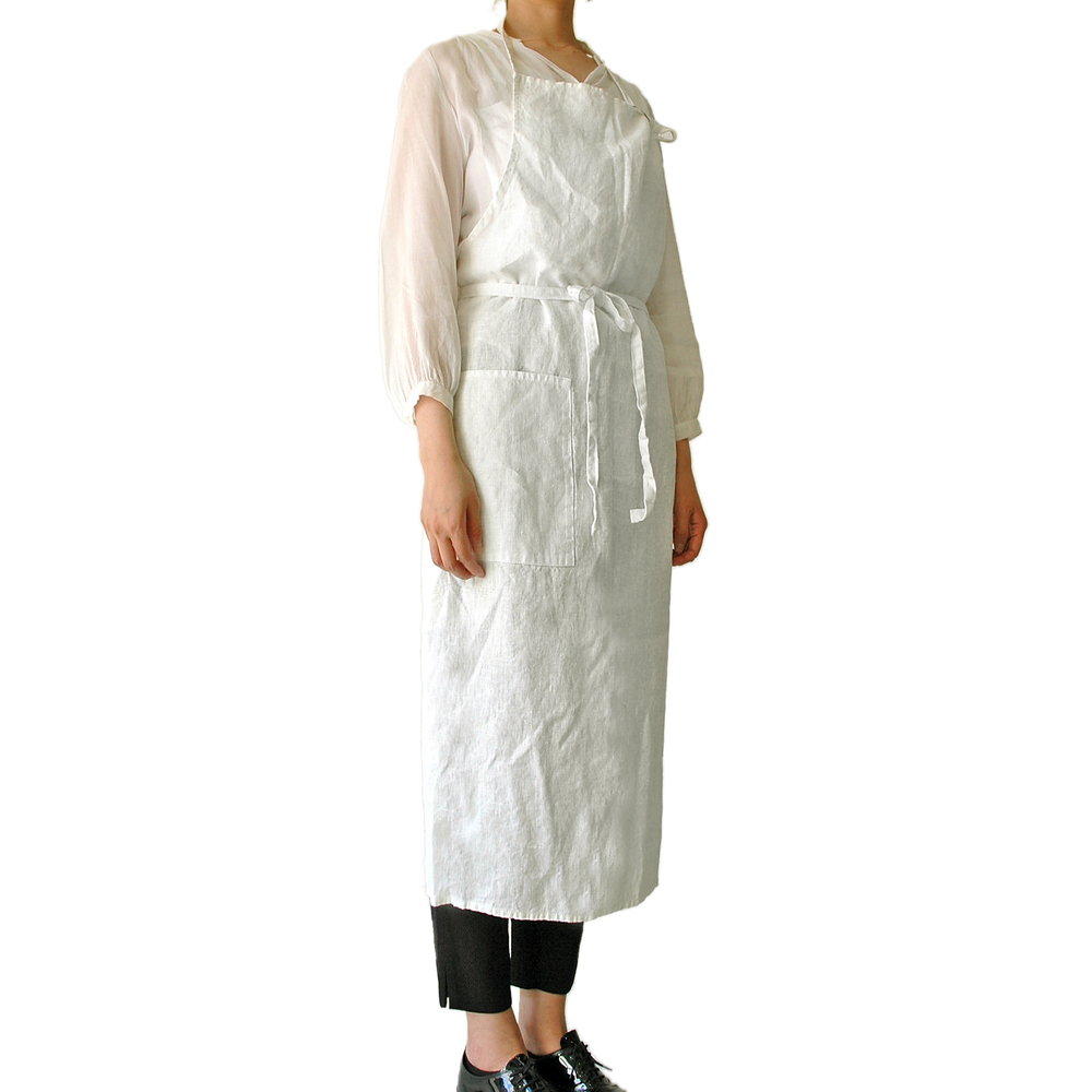 エプロン おしゃれ 北欧 通販 保育士 カフェ 無地 ひざ下 丈 長め 介護士 メンズ ロングエプロン キッチン ギフト シンプル ワークエプロン 前掛け エプロン | ブランド登録なし | 06