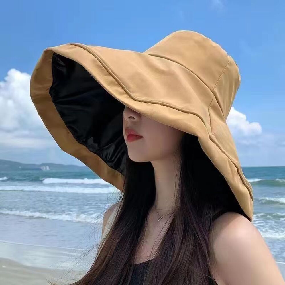 帽子 日よけ つば広 レディース 通販 折りたたみ帽子 つば広帽子 つばひろ帽子 女優帽 ハット ぼうし 折りたたみ 折り畳み 日除け あご紐付き 帽子 | BACKYARD FAMILY | 03