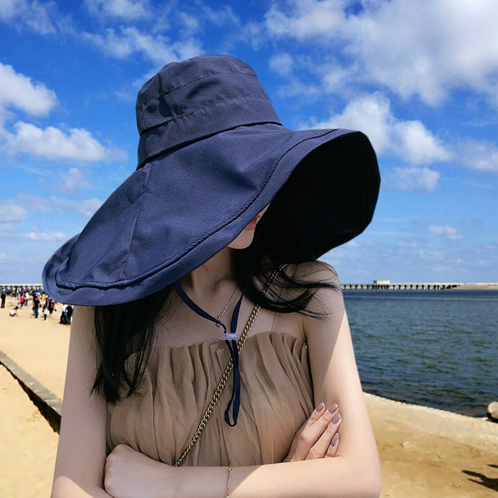 帽子 日よけ つば広 レディース 通販 折りたたみ帽子 つば広帽子 つばひろ帽子 女優帽 ハット ぼうし 折りたたみ 折り畳み 日除け あご紐付き 帽子 | BACKYARD FAMILY | 05