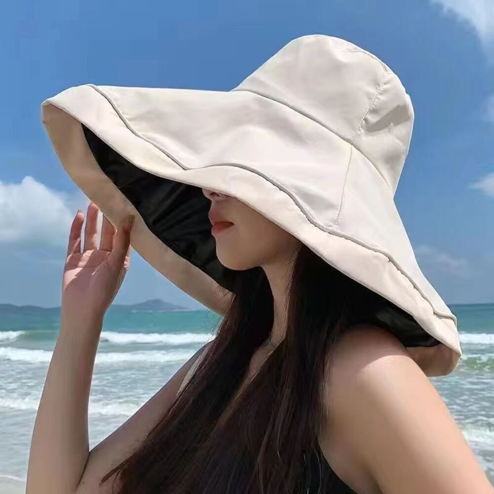 帽子 日よけ つば広 レディース 通販 折りたたみ帽子 つば広帽子 つばひろ帽子 女優帽 ハット ぼうし 折りたたみ 折り畳み 日除け あご紐付き 帽子 | BACKYARD FAMILY | 02