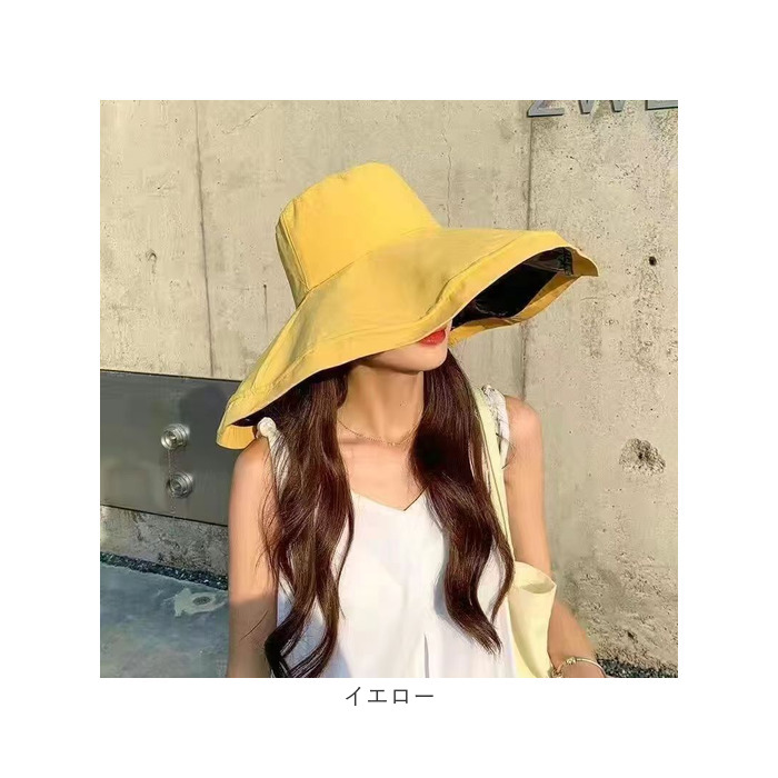 帽子 日よけ つば広 レディース 通販 折りたたみ帽子 つば広帽子 つばひろ帽子 女優帽 ハット ぼうし 折りたたみ 折り畳み 日除け あご紐付き 帽子 | BACKYARD FAMILY | 24