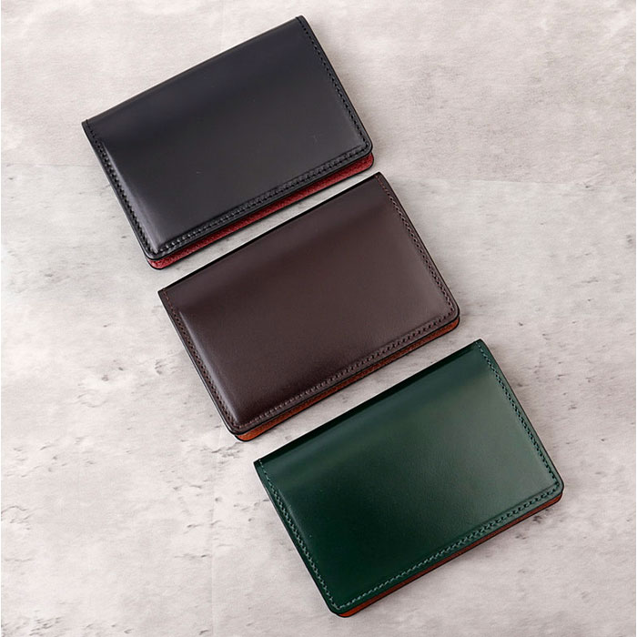 名刺入れ メンズ コードバン 通販 日本製 カードケース 本革 名刺ケース 革 砂村 コード バン おしゃれ 高級レザー レザーカードケース 馬革 馬皮 名刺入れ |  | 05