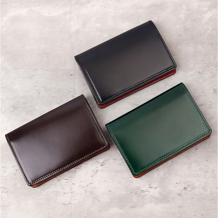 名刺入れ メンズ コードバン 通販 日本製 カードケース 本革 名刺ケース 革 砂村 コード バン おしゃれ 高級レザー レザーカードケース 馬革 馬皮 名刺入れ |  | 06