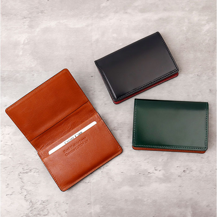 名刺入れ メンズ コードバン 通販 日本製 カードケース 本革 名刺ケース 革 砂村 コード バン おしゃれ 高級レザー レザーカードケース 馬革 馬皮 名刺入れ |  | 07