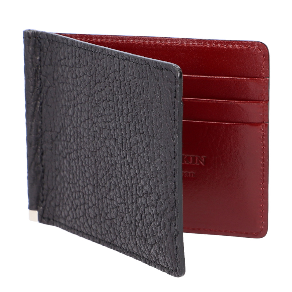 二つ折り財布 メンズ 小銭入れなし 通販 日本製 折財布 財布 男性 マネークリップ 札ばさみ サメ革 シャークスキン 鮫皮 鮫革 SUNAMURA LY1303 二つ折り財布 | BACKYARD FAMILY | 02