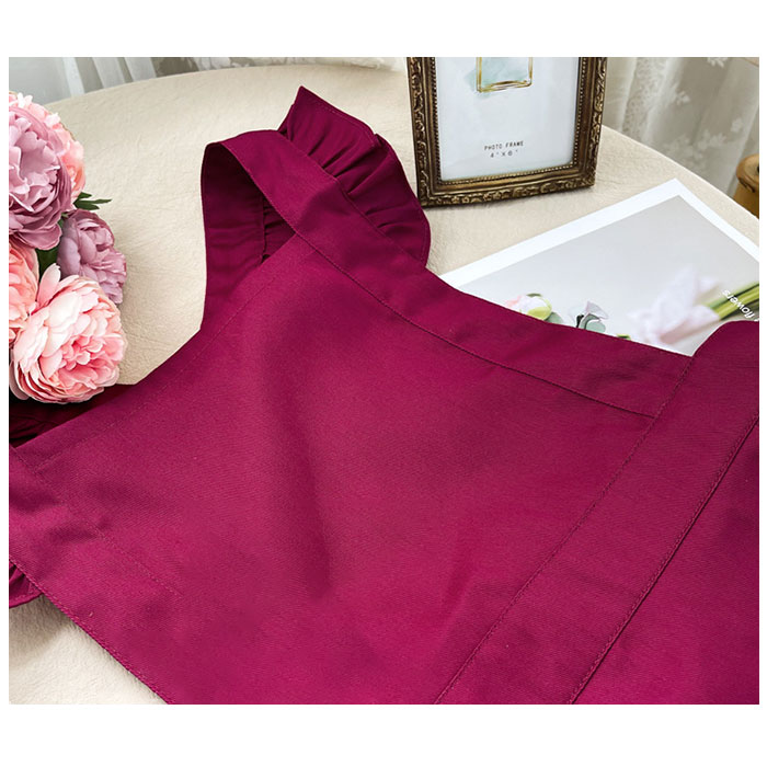 フリル 通販フリル エプロン おしゃれ 大人 レディース かわいい フリルエプロン ひらひら メイドエプロン メイド風 無地 カフェエプロン ポケット フリル | ブランド登録なし | 11