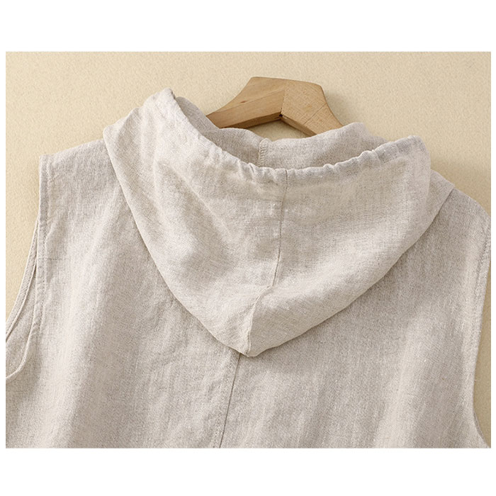 ベスト 通販ベスト レディース 前開き パーカー ベスト カットソーベスト 重ね着 レイヤード ジップアップ ノースリーブ ファスナー アウター 体型カバー ベスト | ブランド登録なし | 07