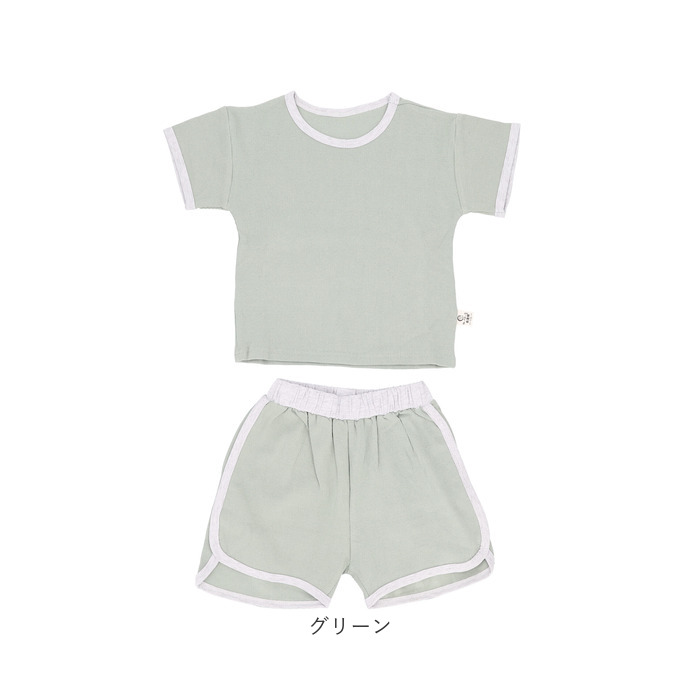 ベビー服 夏服 セットアップ 通販 ルームウェア 子供 こども 赤ちゃん キッズ 上下セット 半袖 男の子 女の子 Tシャツ ズボン ショートパンツ 運動着 ベビー服 | BACKYARD FAMILY | 16