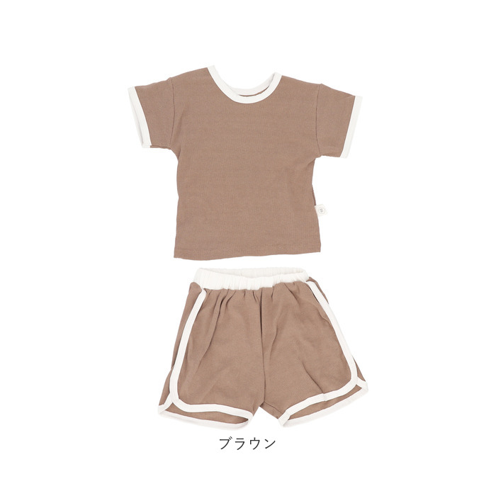 ベビー服 夏服 セットアップ 通販 ルームウェア 子供 こども 赤ちゃん キッズ 上下セット 半袖 男の子 女の子 Tシャツ ズボン ショートパンツ 運動着 ベビー服 | BACKYARD FAMILY | 17