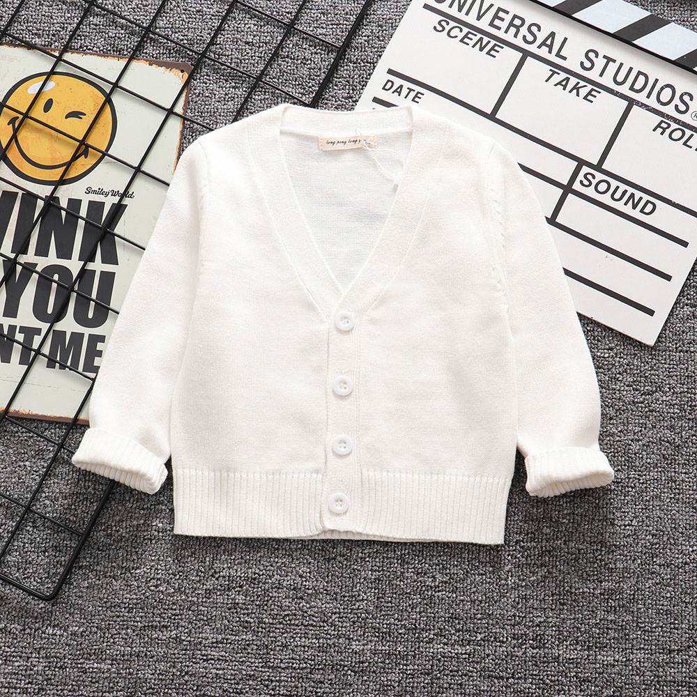 カーディガン キッズ 中厚 通販 羽織り 羽織 長袖 綿100％ フォーマル Vネック 無地 子供服 子供 こども 子ども 女の子 男の子 男女兼用 シンプル カーディガン | BACKYARD FAMILY | 01