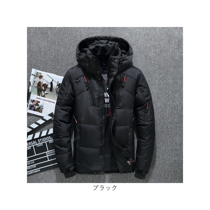 ダウンコート メンズ 通販 ダウンジャケット アウター 上着 羽織り スタンドカラー ハイネック 軽量 暖かい 内ポケット付き ミドル丈 ショート丈 ダウンコート |  | 13