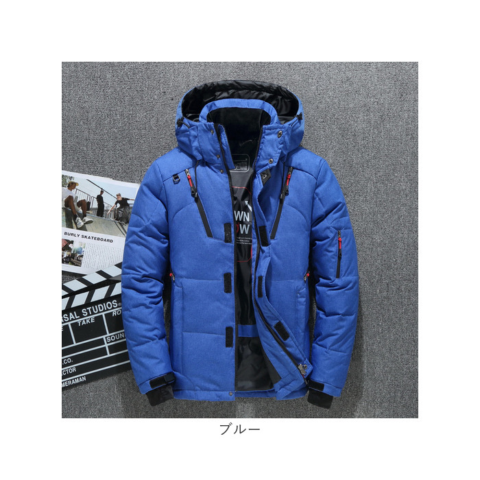 ダウンコート メンズ 通販 ダウンジャケット アウター 上着 羽織り スタンドカラー ハイネック 軽量 暖かい 内ポケット付き ミドル丈 ショート丈 ダウンコート |  | 14