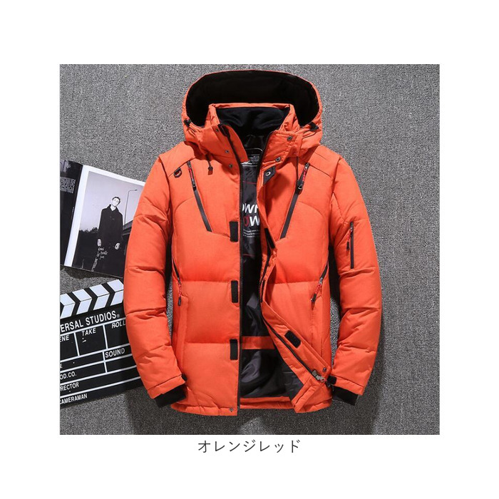 ダウンコート メンズ 通販 ダウンジャケット アウター 上着 羽織り スタンドカラー ハイネック 軽量 暖かい 内ポケット付き ミドル丈 ショート丈 ダウンコート |  | 15