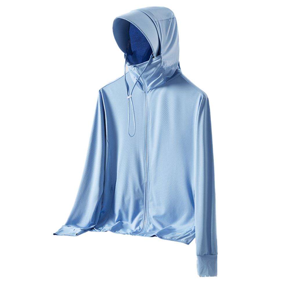 パーカー 長袖 ラッシュガード レディース 通販 ファスナー アウター メッシュ 通気性 冷感素材 紫外線対策 指穴 つば サンバイザー 体型カバー 薄手 パーカー | BACKYARD FAMILY | 11