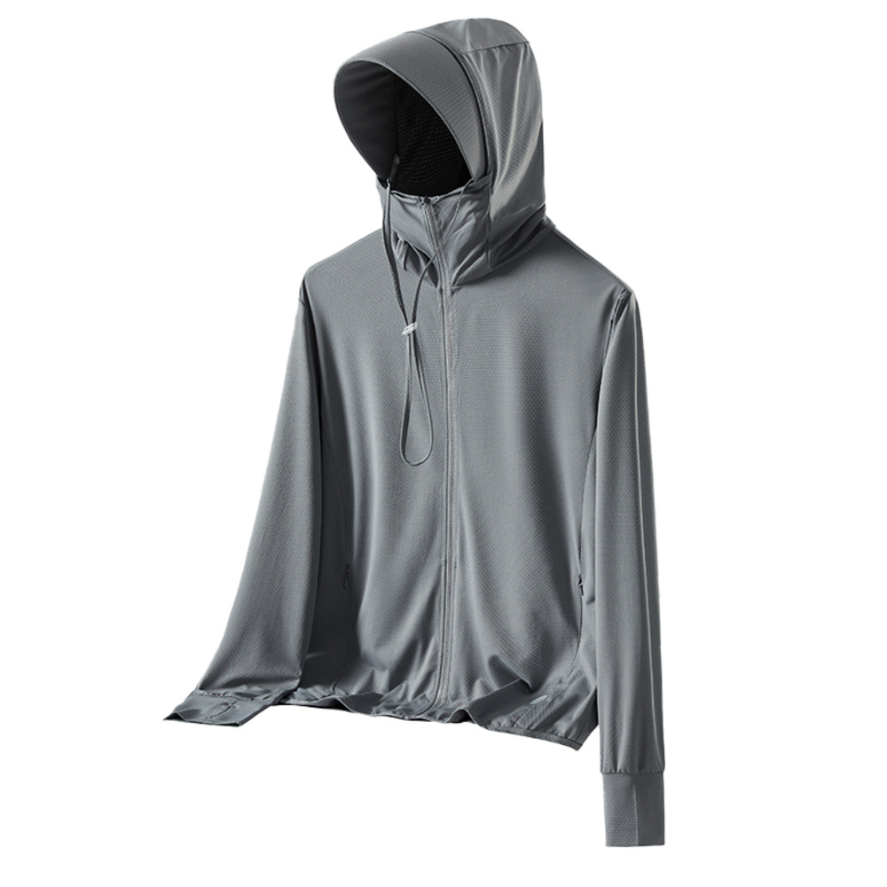 パーカー 長袖 ラッシュガード レディース 通販 ファスナー アウター メッシュ 通気性 冷感素材 紫外線対策 指穴 つば サンバイザー 体型カバー 薄手 パーカー | BACKYARD FAMILY | 10
