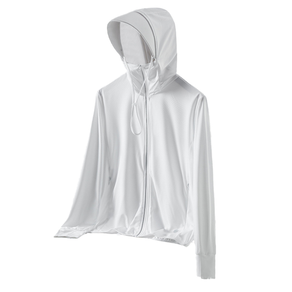 パーカー 長袖 ラッシュガード レディース 通販 ファスナー アウター メッシュ 通気性 冷感素材 紫外線対策 指穴 つば サンバイザー 体型カバー 薄手 パーカー | BACKYARD FAMILY | 09