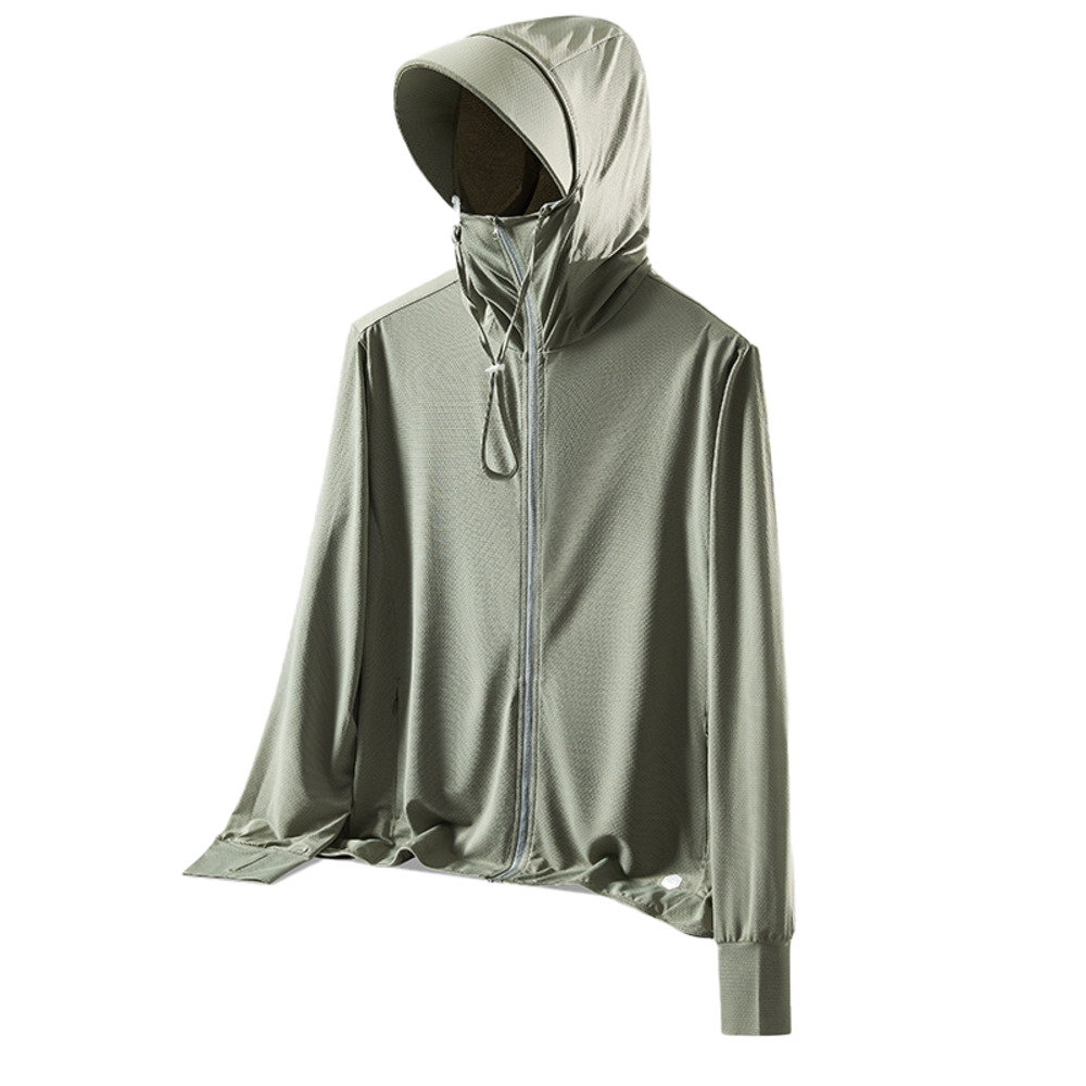 パーカー 長袖 ラッシュガード レディース 通販 ファスナー アウター メッシュ 通気性 冷感素材 紫外線対策 指穴 つば サンバイザー 体型カバー 薄手 パーカー | BACKYARD FAMILY | 13