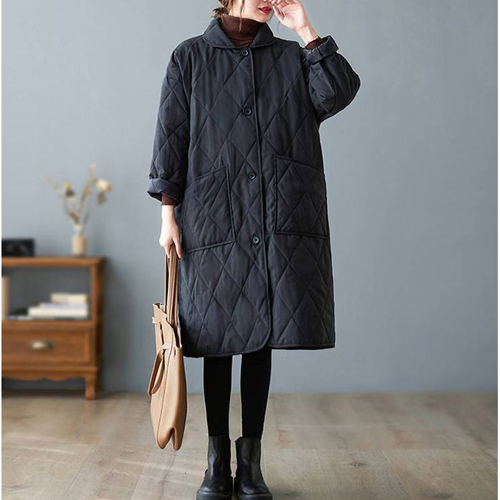 キルティングコート レディース 通販 コート 羽織り アウター ロングコート 中綿コート 中綿ジャンパー ジャケット 防寒コート シンプル キルティングコート |  | 02