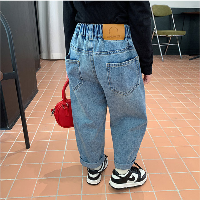 デニムパンツ キッズ ワイドデニム 通販 ワイドパンツ ジーパン ジーンズ 長ズボン ロングパンツ カジュアルパンツ ズボン 女の子 男の子 子供服  デニムパンツ |  | 04