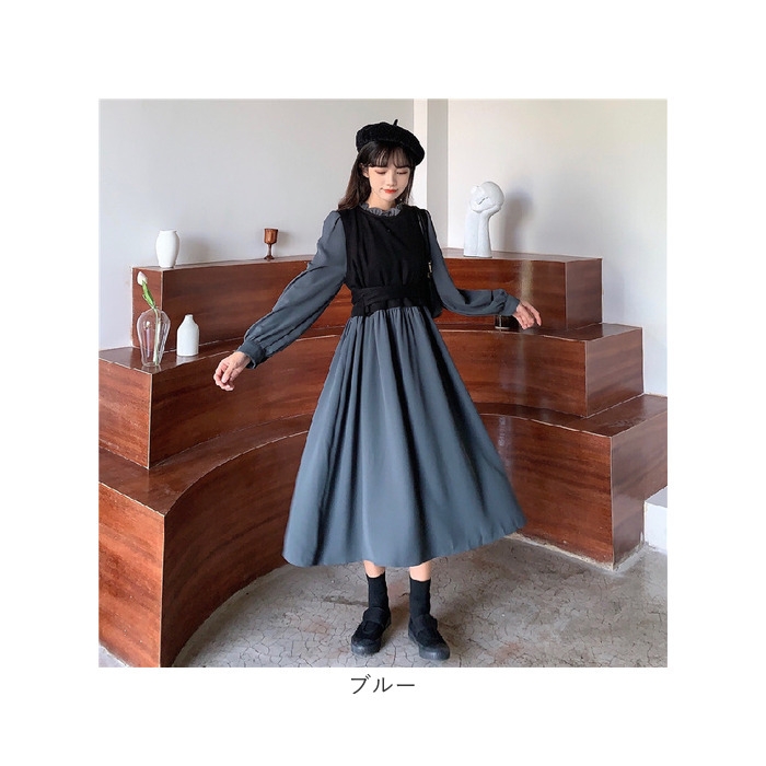 ワンピース レディース 長袖 通販 ワンピ ミモレ丈 ロング