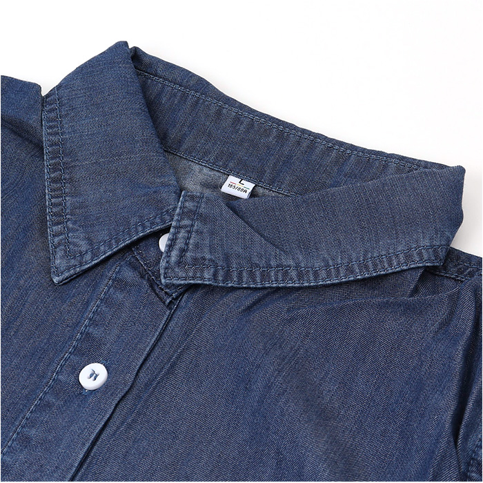 デニムシャツ レディース 長袖 デニム 通販 シャツ ダンガリーシャツ ボタンシャツ 羽織り 羽織 ブラウス ダンガリー 重ね着 前開き 襟付き デニムシャツ |  | 10