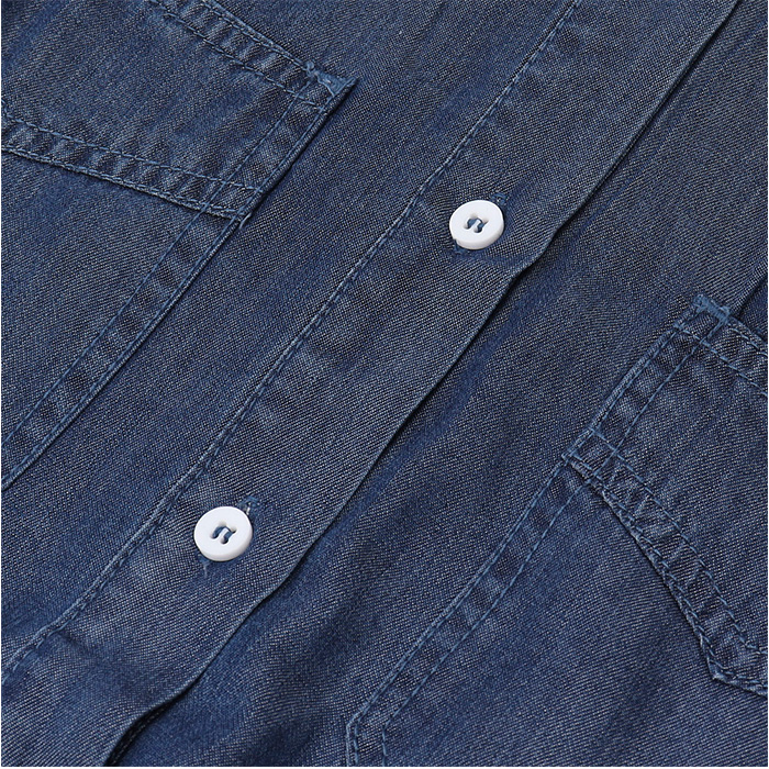 デニムシャツ レディース 長袖 デニム 通販 シャツ ダンガリーシャツ ボタンシャツ 羽織り 羽織 ブラウス ダンガリー 重ね着 前開き 襟付き デニムシャツ |  | 12