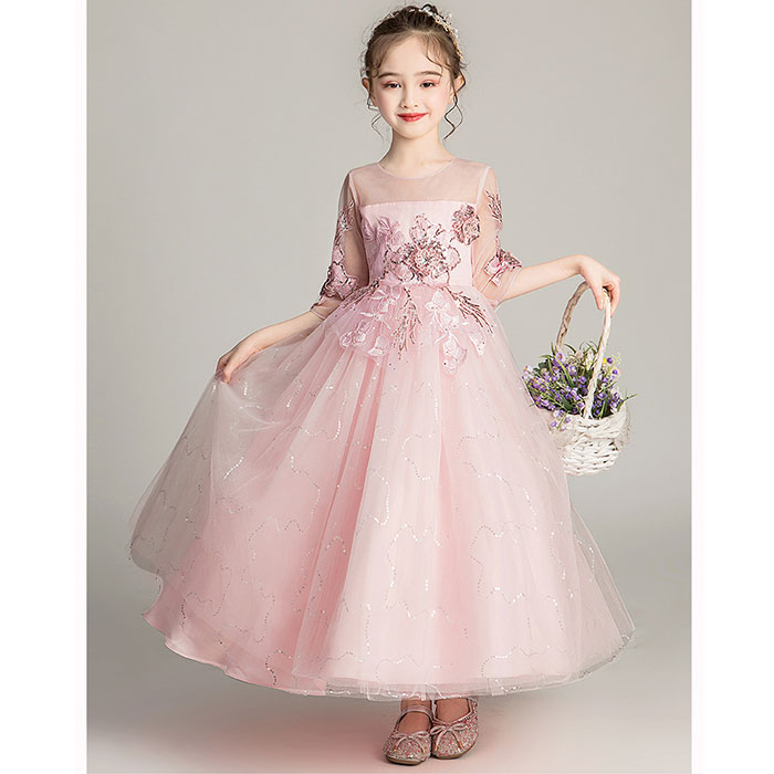 ドレス 子供 通販 キッズドレス 子供ドレス 女の子 発表会 子供ワンピース ロングドレス フォーマルドレス ワンピース 子ども キッズ チュール レース ドレス |  | 02