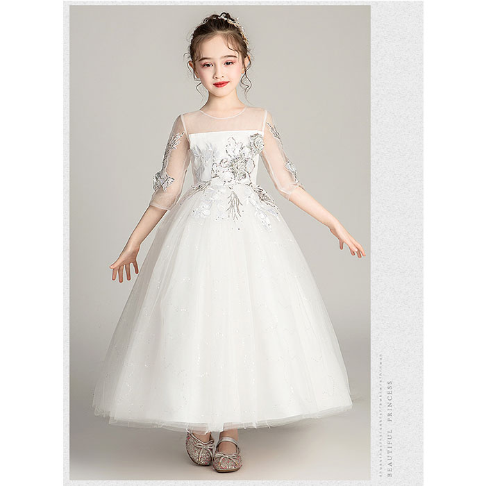 ドレス 子供 通販 キッズドレス 子供ドレス 女の子 発表会 子供ワンピース ロングドレス フォーマルドレス ワンピース 子ども キッズ チュール レース ドレス |  | 04