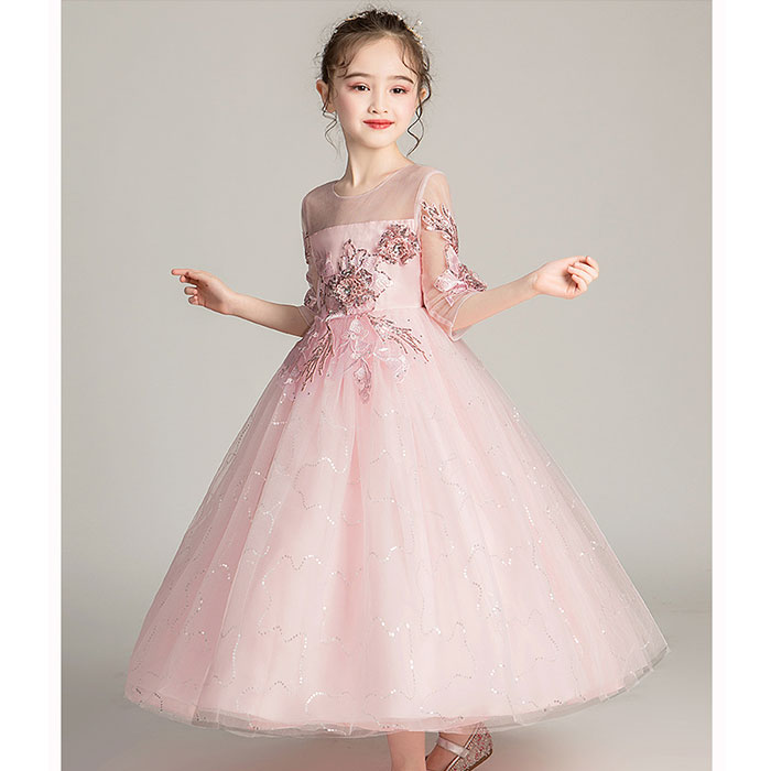 ドレス 子供 通販 キッズドレス 子供ドレス 女の子 発表会 子供ワンピース ロングドレス フォーマルドレス ワンピース 子ども キッズ チュール レース ドレス |  | 06