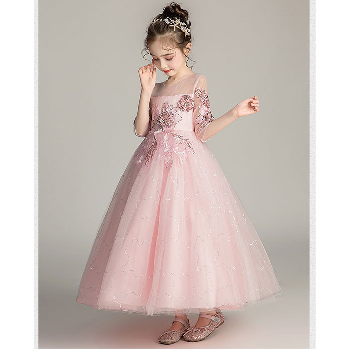 ドレス 子供 通販 キッズドレス 子供ドレス 女の子 発表会 子供ワンピース ロングドレス フォーマルドレス ワンピース 子ども キッズ チュール レース ドレス |  | 07