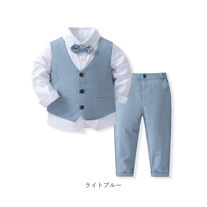 フォーマルスーツ 男の子 セットアップ 通販 フォーマル スーツ パンツスーツ 子ども服 子供服 パンツ ベスト ネクタイ ズボン 長ズボン フォーマルスーツ | BACKYARD FAMILY | 15