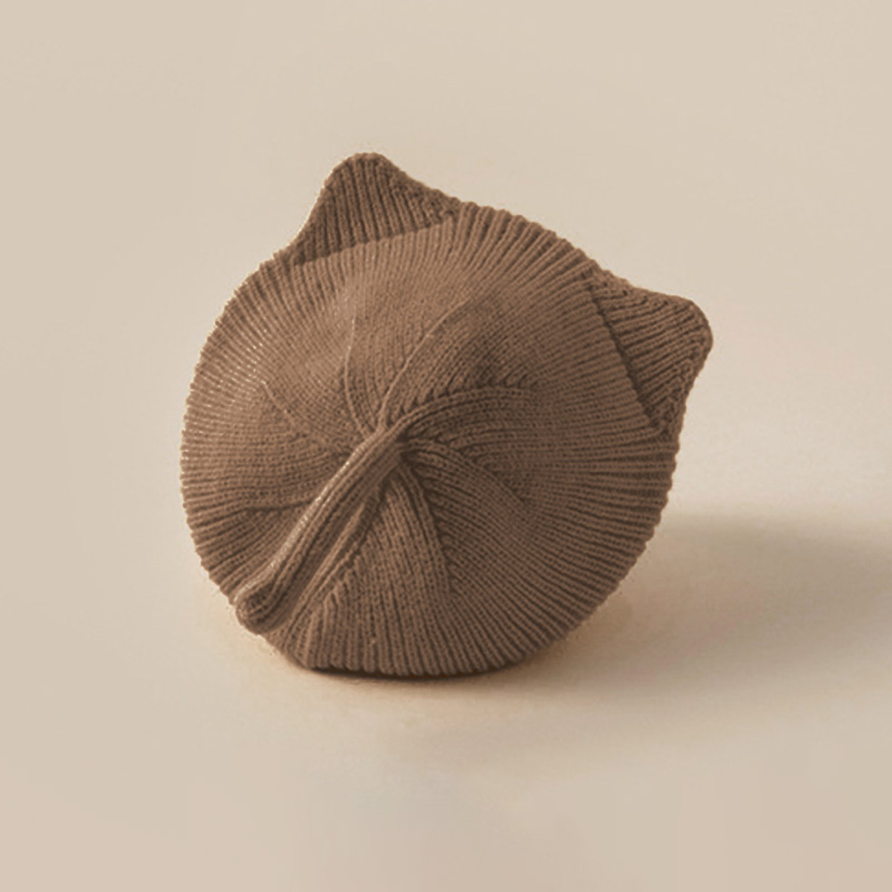 ベレー帽 キッズ 通販 ねこ耳 ニット帽 帽子 猫 ねこ かわいい 可愛い 耳付き おしゃれ オシャレ 女の子 男の子 秋 冬 暖かい 防寒 お出かけ 子供 ベレー帽 | BACKYARD FAMILY | 01