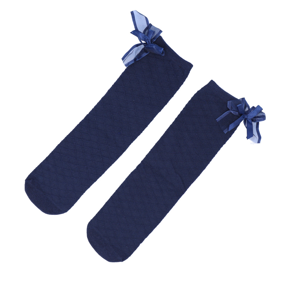 ハイソックス 女の子 リボン フォーマル キッズ 通販 ニーハイソックス 靴下 くつ下 メッシュ ロング ソックス キッズ 綿 くしゅくしゅ かわいい ハイソックス | ブランド登録なし | 05