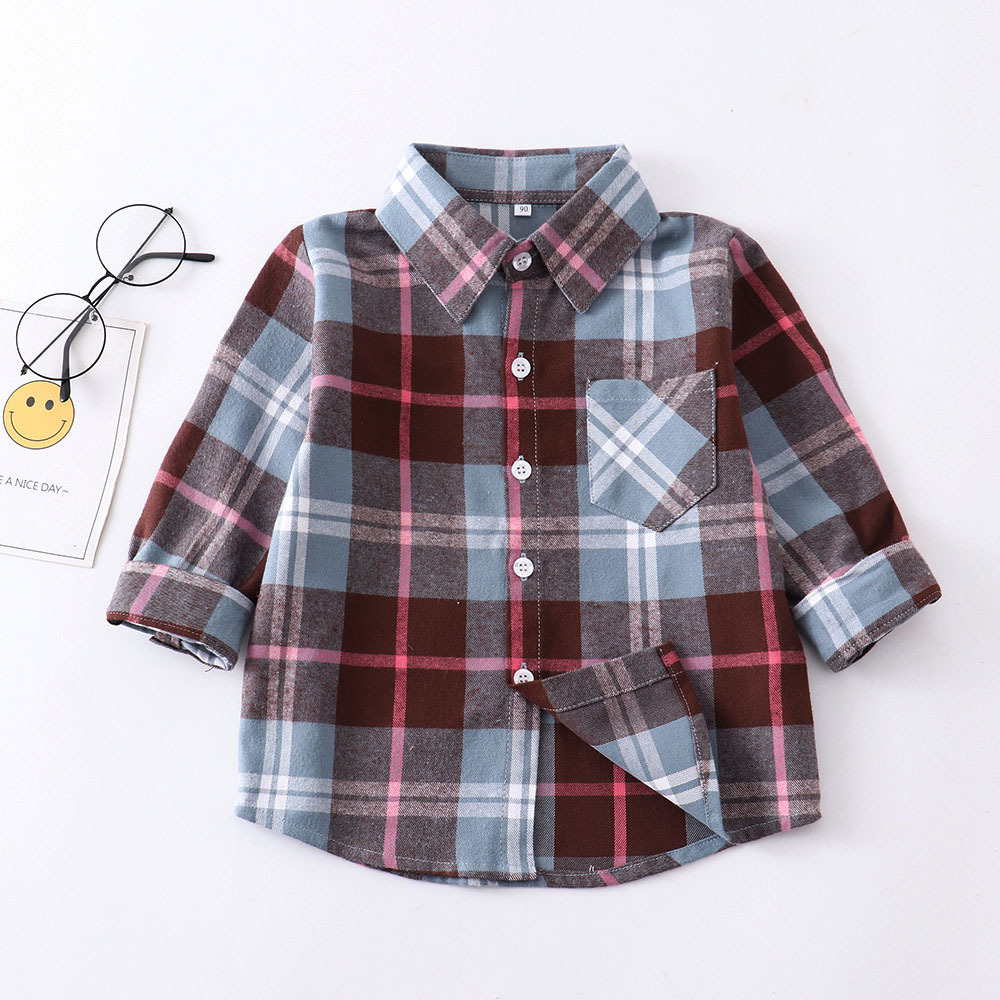 ネルシャツ キッズ 通販 子供 こども 子ども ジュニア 長袖 長そで チェックシャツ 秋 冬 男の子 女の子 襟付き シャツ 子供服 子ども服 可愛い ネルシャツ | ブランド登録なし | 06