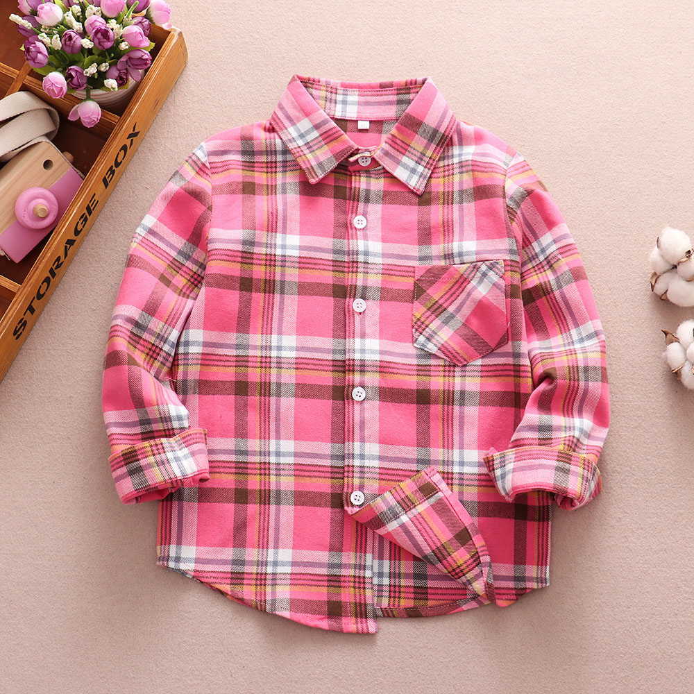 ネルシャツ キッズ 通販 子供 こども 子ども ジュニア 長袖 長そで チェックシャツ 秋 冬 男の子 女の子 襟付き シャツ 子供服 子ども服 可愛い ネルシャツ | ブランド登録なし | 04