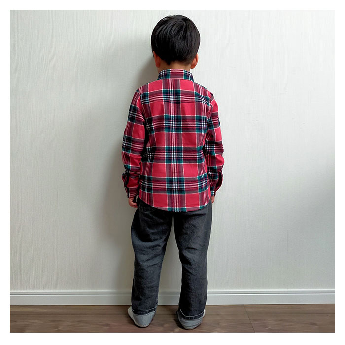 ネルシャツ キッズ 通販 子供 こども 子ども ジュニア 長袖 長そで チェックシャツ 秋 冬 男の子 女の子 襟付き シャツ 子供服 子ども服 可愛い ネルシャツ | ブランド登録なし | 12