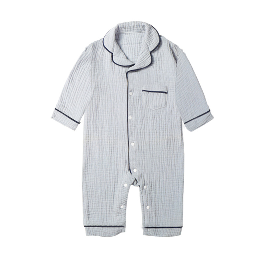 ロンパース パジャマ 前開き 通販 カバーオール ルームウェア 新生児服 ベビーパジャマ ベビー服 子供服 ベビー 長袖 襟付き 新生児 赤ちゃん ロンパース | BACKYARD FAMILY | 01