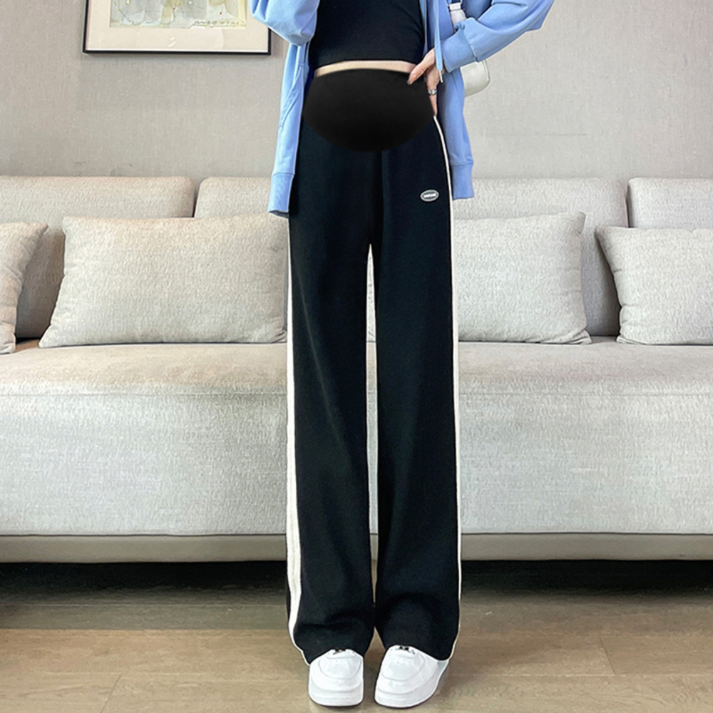 マタニティ パンツ 通販 マタニティワイドパンツ ズボン 長ズボン ロングパンツ マタニティウェア ボトムス ストレート ルーム 部屋着 妊婦服 マタニティ | BACKYARD FAMILY | 01