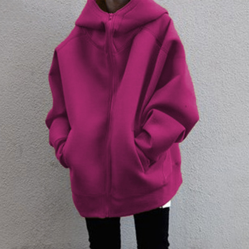 パーカー レディース 通販 トレーナー スウェット スエット ジップアップパーカー フード あたたかい ゆったり 体型カバー ジップアップ ポケット 無地 パーカー | BACKYARD FAMILY | 07