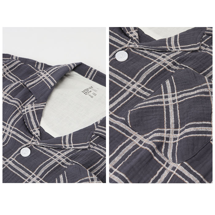 パジャマ 通販パジャマ 長袖 メンズ ルームウェア 上下 上下セット 部屋着 ナイトウェア 長ズボン ズボン シャツ 前開き 寝巻き 寝間着 コットン 綿  パジャマ | ブランド登録なし | 16