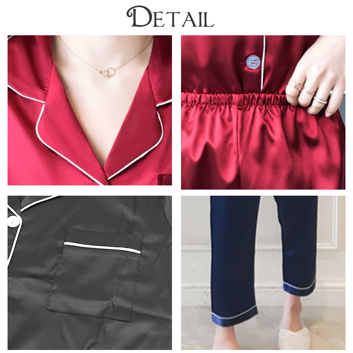 パジャマ 通販パジャマ レディース 長袖 ルームウェア 部屋着 寝巻き ねまき 寝巻 寝間着 ナイトウエア 室内着 前開き 上下 上下セット セットアップ パジャマ | ブランド登録なし | 19