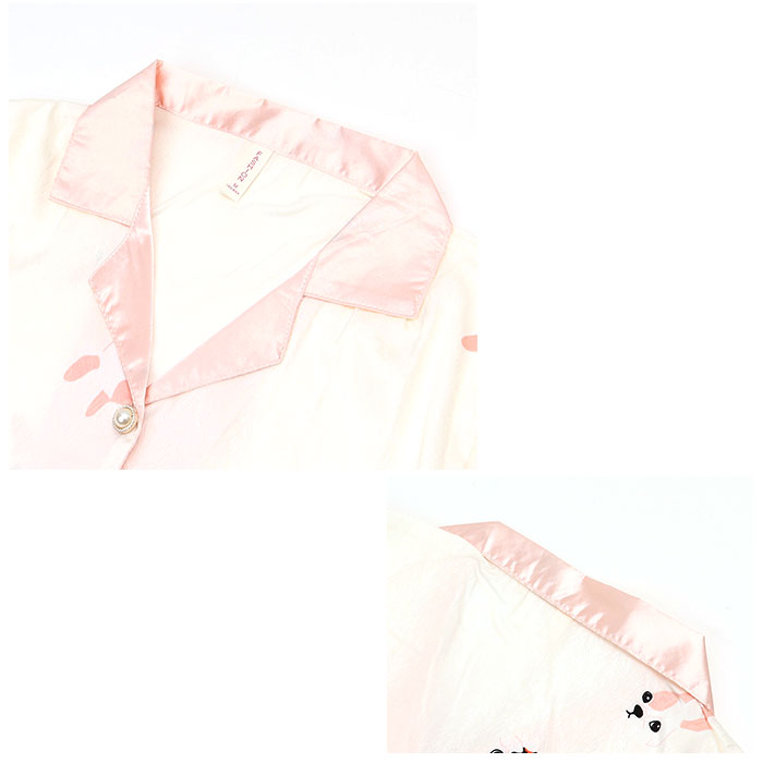 パジャマ 通販パジャマ 長袖 レディース ルームウェア 部屋着 寝巻き ナイトウエア 室内着 寝巻 寝間着 前開き 薄い かわいい 春 秋 動物 アニマル  パジャマ | ブランド登録なし | 10