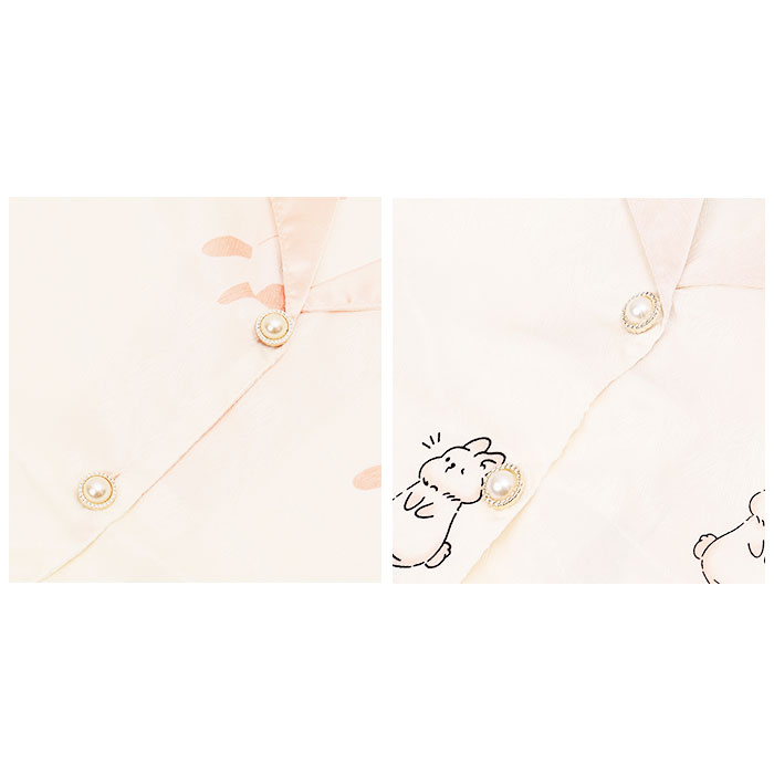 パジャマ 通販パジャマ 長袖 レディース ルームウェア 部屋着 寝巻き ナイトウエア 室内着 寝巻 寝間着 前開き 薄い かわいい 春 秋 動物 アニマル  パジャマ | ブランド登録なし | 11