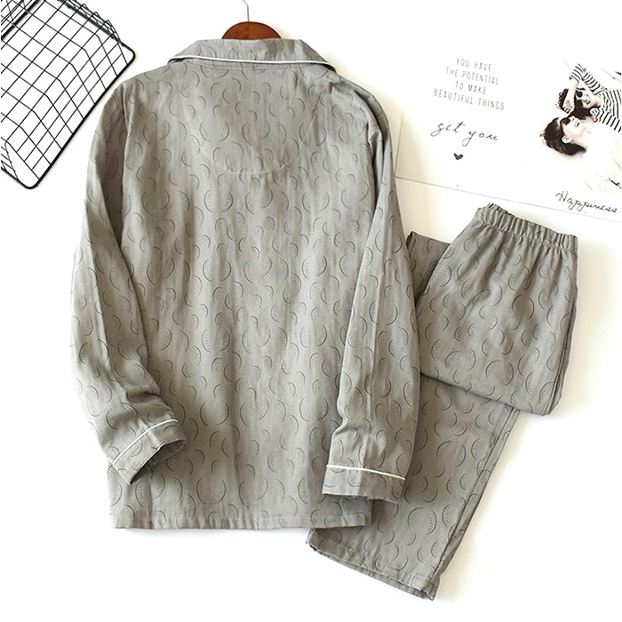 パジャマ メンズ 長袖 綿100％ 通販 メンズパジャマ ガーゼパジャマ 長ズボン ルームウェア ナイトウェア ルームウエア 寝間着 寝巻き 寝巻 部屋着 パジャマ | BACKYARD FAMILY | 10