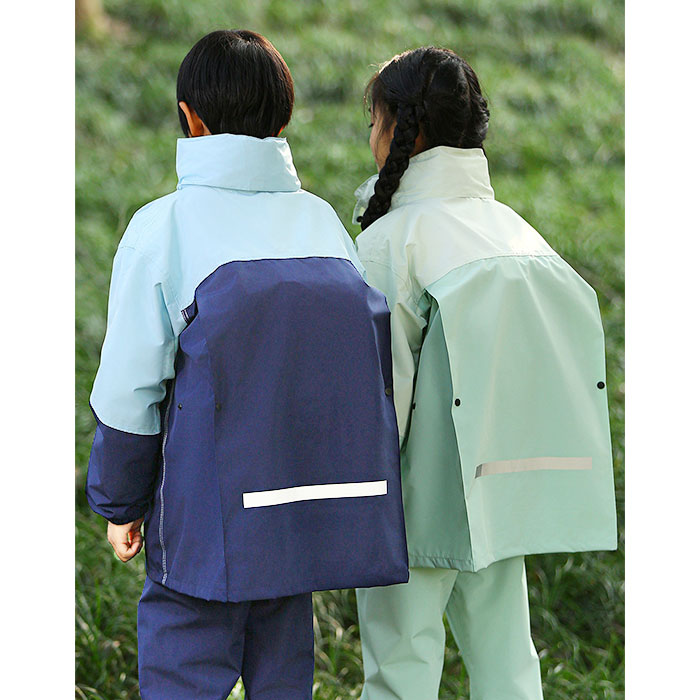 レインコート キッズ 上下 通販 レインスーツ ランドセル対応 つば付き ツバ付き 上下セット セパレート フード付き リュック 対応 レインウェア レインコート |  | 03