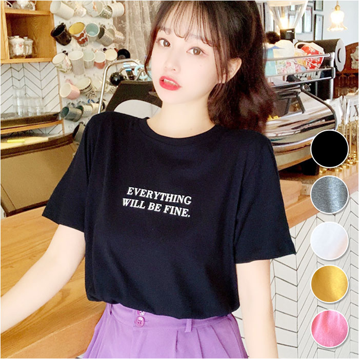 Tシャツ 通販Tシャツ レディース 半袖 カットソー 丸首 部屋着 普段着 クルーネック ラウンドネック ミドル丈 着まわし カジュアル 薄手 伸縮性 ストレッチ｜BACKYARD FAMILY ママタウン