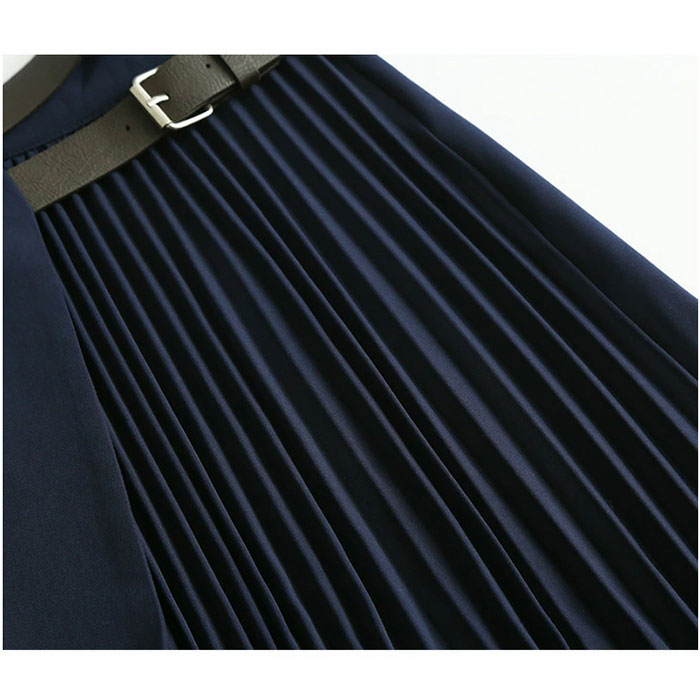 ロングスカート 通販 ボトムス プリーツ スカート ラップ 巻き Aライン アシンメトリー 切替 ドッキンング ベルト付き 通勤 通学 お出かけ ロングスカート |  | 07