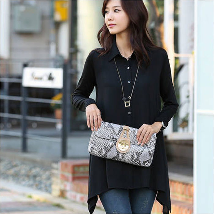 ロングシャツ レディース 長袖 通販 チュニックブラウス ブラウス ゆるシャツ トップス ロング ロング丈 シャツワンピース ワンピ きれいめ ロングシャツ |  | 04