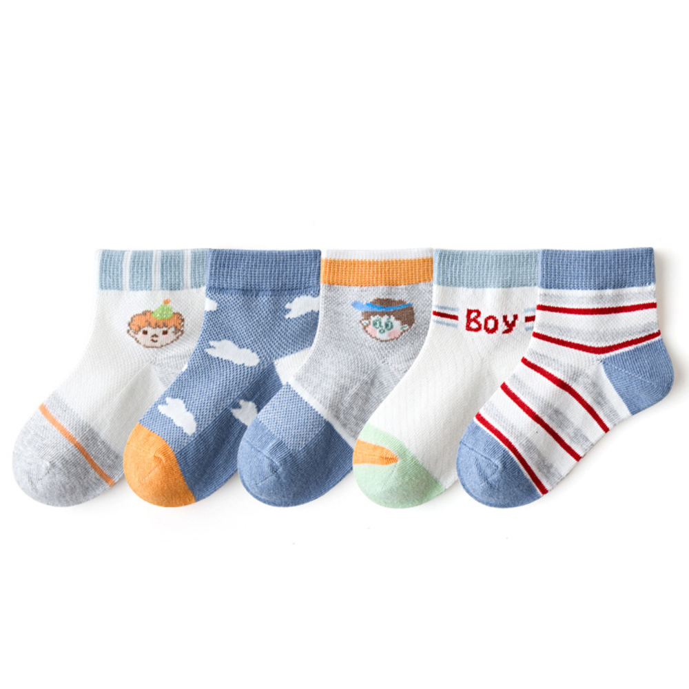 キッズ 通販キッズ 靴下 男の子 5点セット ソックス くつ下 クルー丈 アンクルソックス 子供用ショートソックス レッグウェア 5個セット おしゃれ キッズ | ブランド登録なし | 04