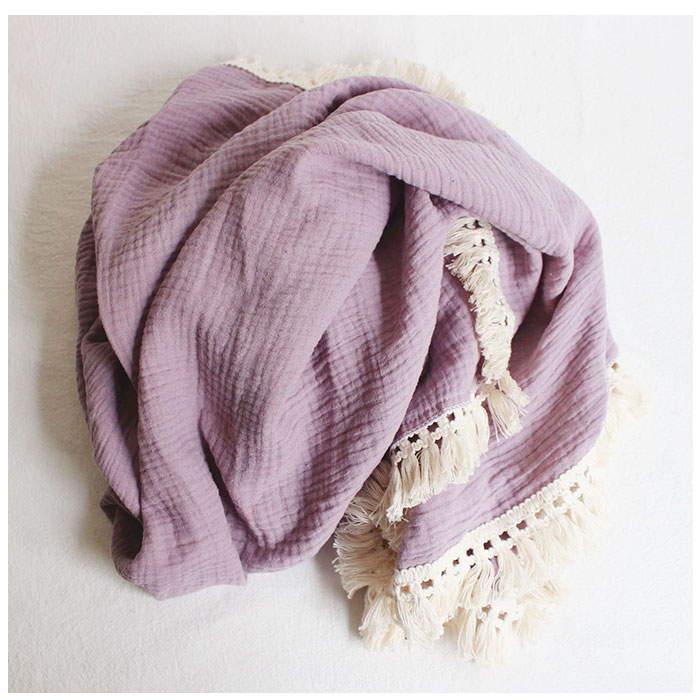 ブランケット ガーゼ 通販 ひざ掛け 膝掛 ガーゼケット おくるみ お昼寝ケット マルチカバー ベビー 赤ちゃん 無地 シンプル 綿 コットン お昼寝  ブランケット |  | 07